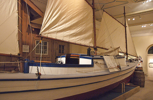 Tilicum at display in the BC Maritime Museum in Victoria