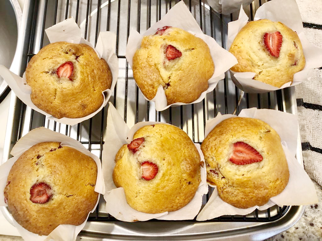 Strawberry chocolate muffins Paphada's kitchen