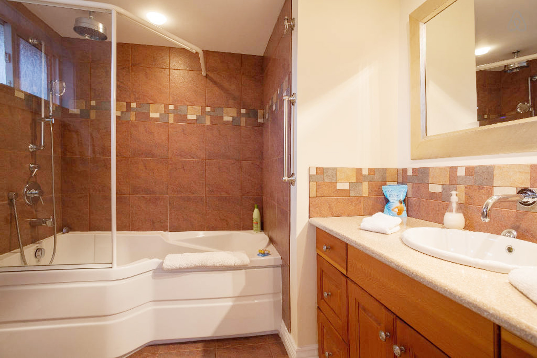 bnb bathroom rai shower and soaker tub bnb bathroom rai shower and soaker tub