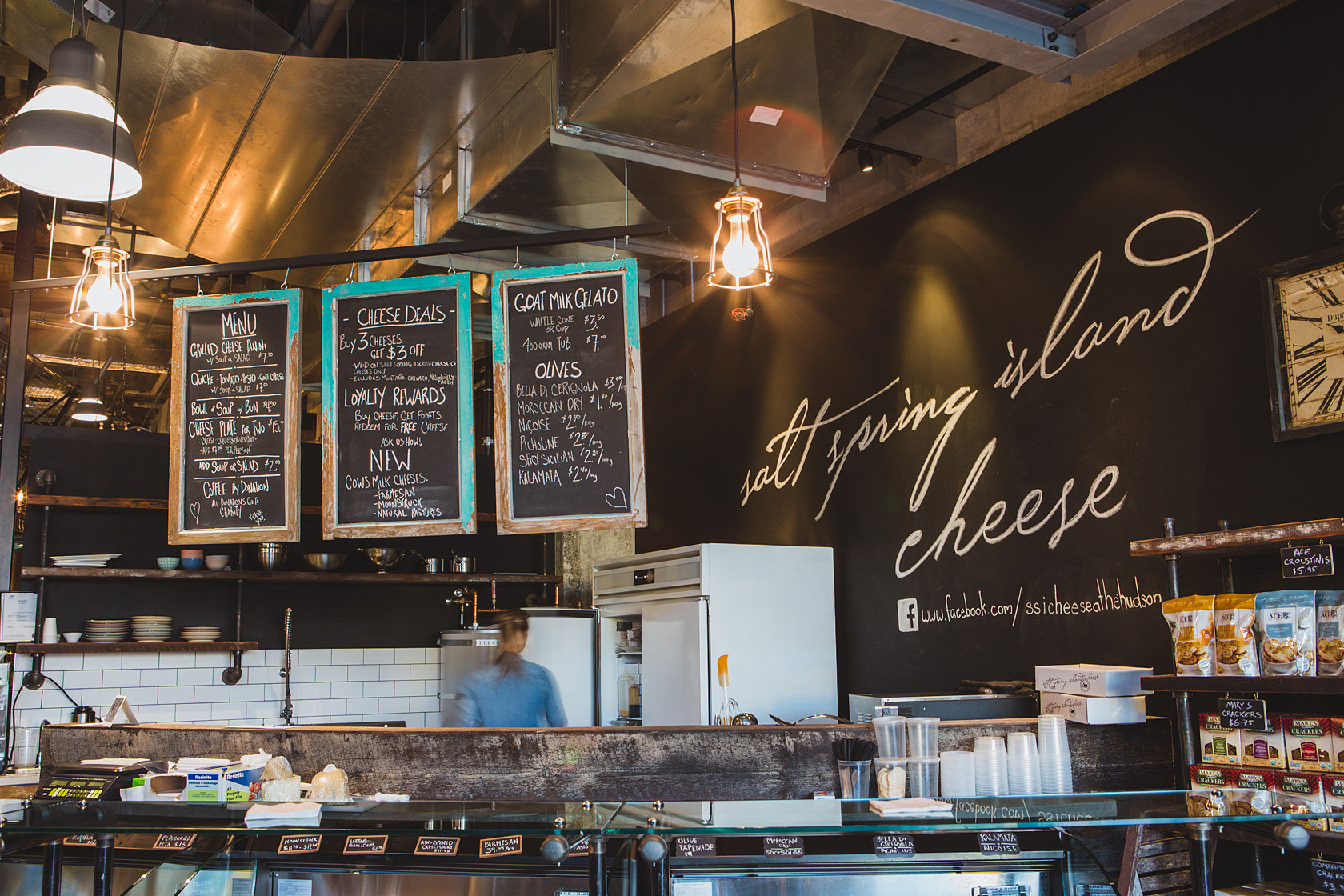 Salt Spring cheese tasting and store
